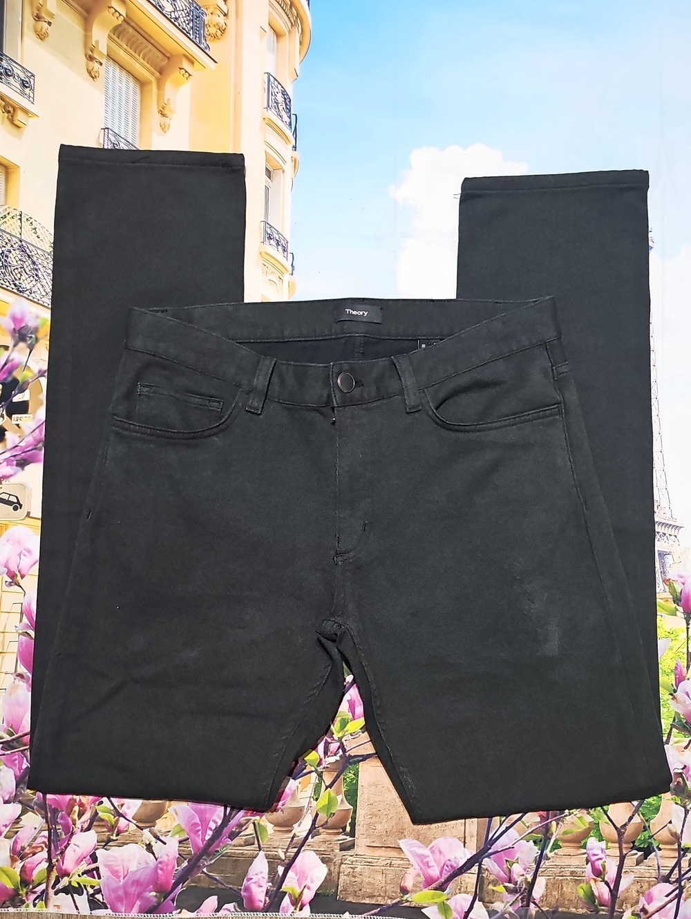 Theory Slim Straight Dark Gray Pants Size 32